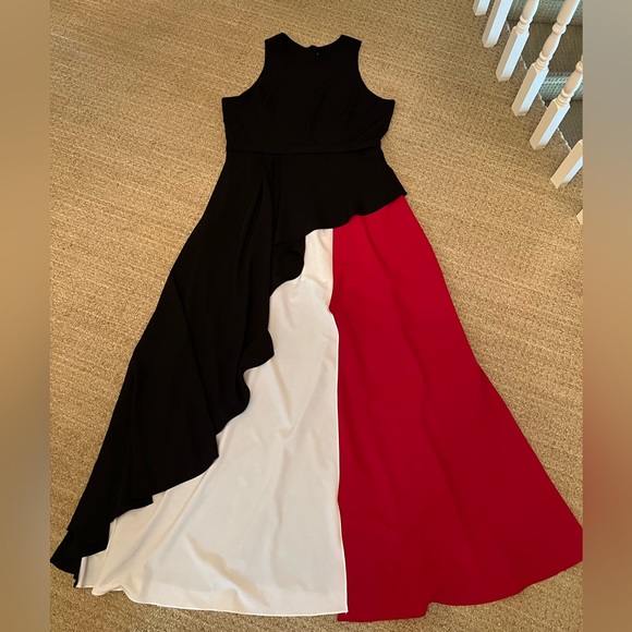 Full Length Colour Block Dress - Picture 5 of 8